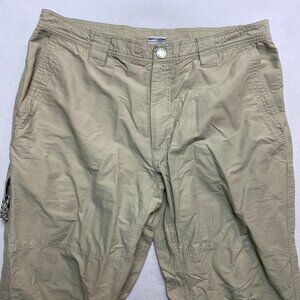 Columbia Cargo Pants Men's 36 Tan Fishing Lightweight Hiking